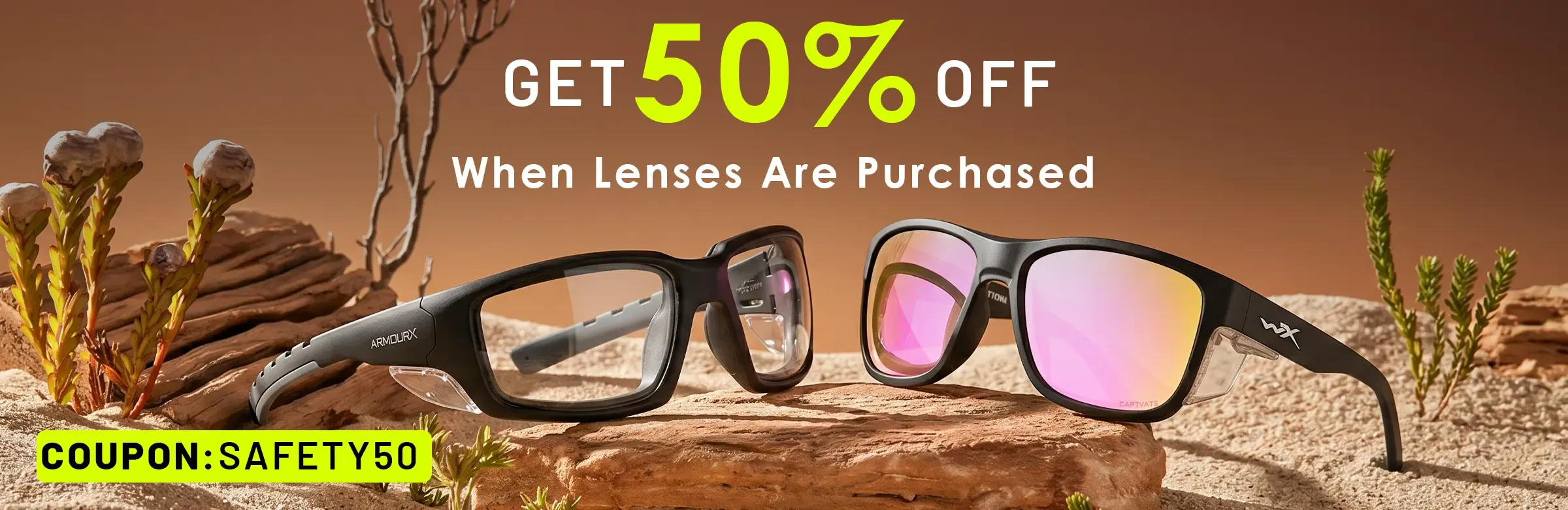 Prescription safety sunglasses